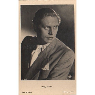 OLD POSTCARD GERMANY ACTOR WILLY WITTE YEAR 1940 POSTKARTE POSTAL         CC1338